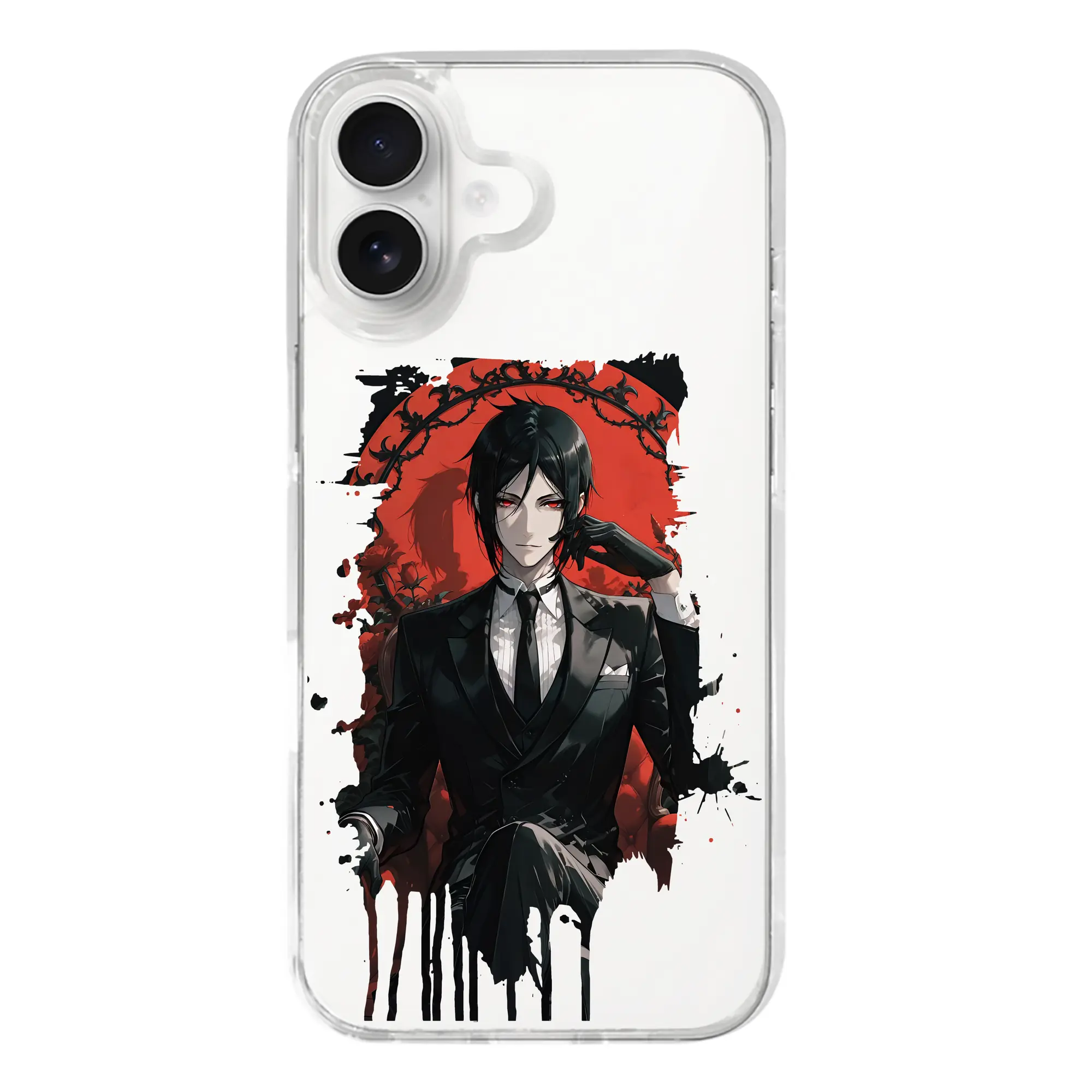 黒執事 グッズ,セバスチャン・ミカエリス - iPhone 17シリーズ 透明スマホケース – 薄型・耐衝撃・精密フィット保護カバー